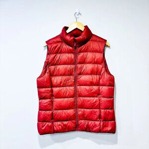 SIMONS Pink  sleeveless puffer jacket